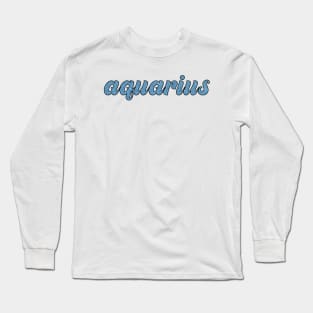 Aquarius Glitter Long Sleeve T-Shirt